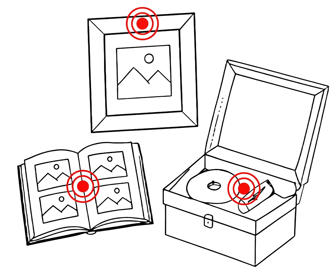 Step 04 of creating a MYKEEPO keepsake — order & receive your printed keepsake with all your media inside.