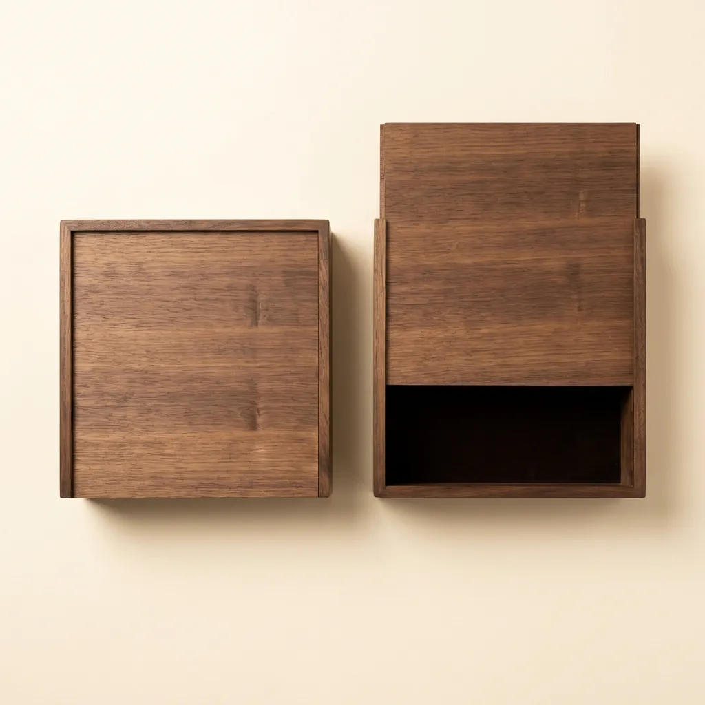 MYKEEPO Memory Box — handcrafted walnut case, personalised engraved