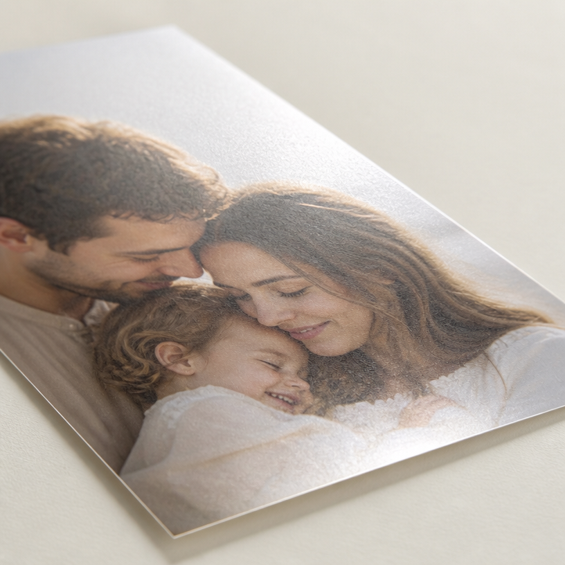 MYKEEPO semi-gloss paper finish — satin sheen with rich detail